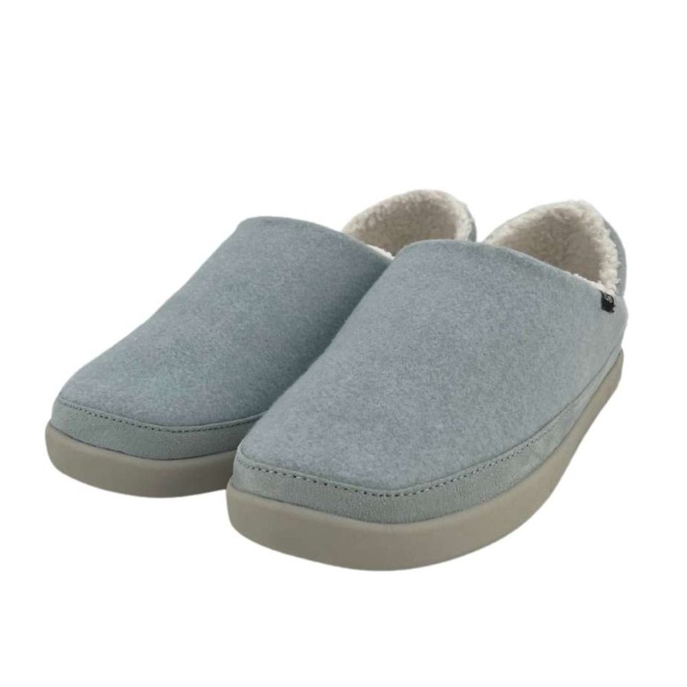 Toms Light Gray Slip-On Fleece-Lined Clogs